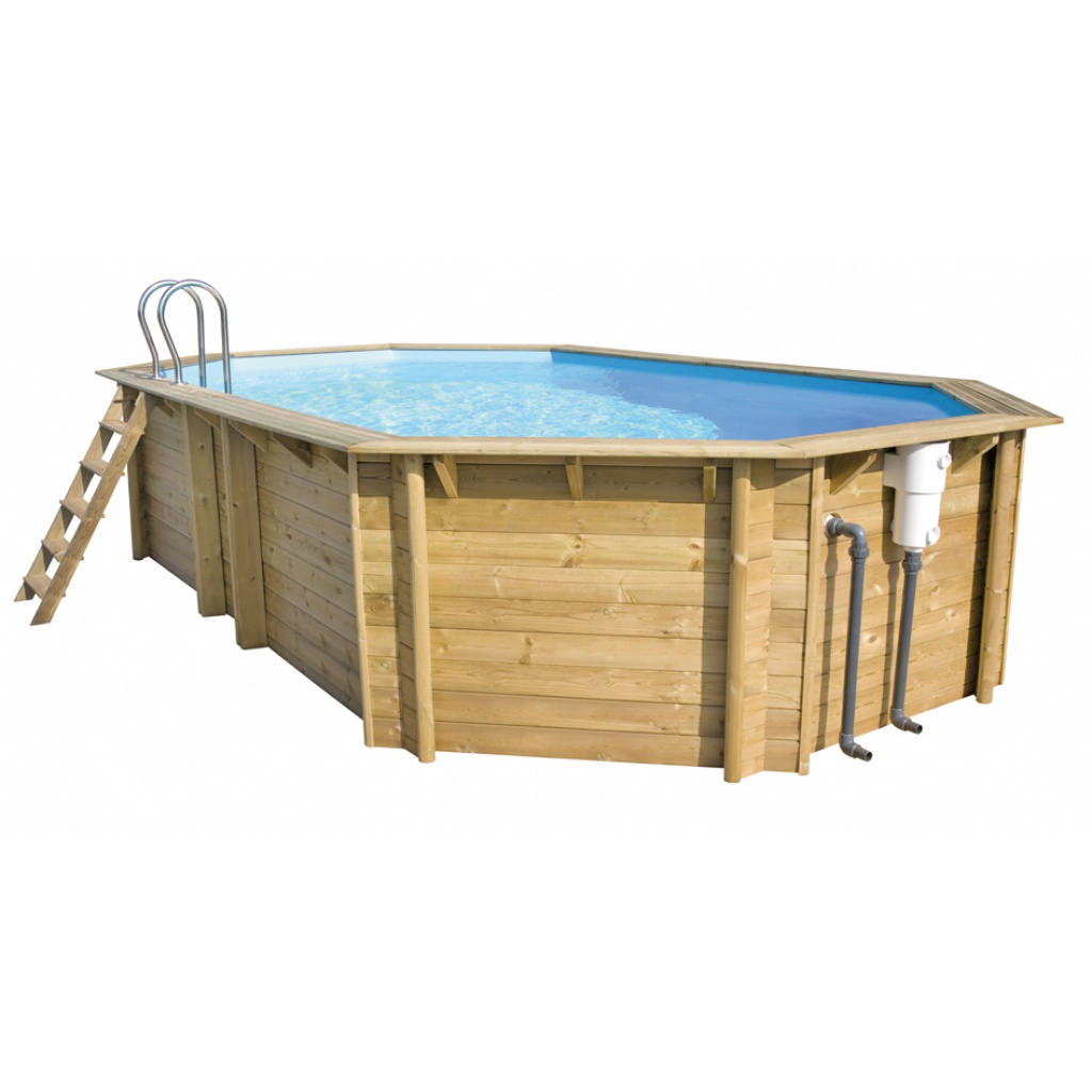 Weva Octo+ 640 houten zwembad (hoogte 1