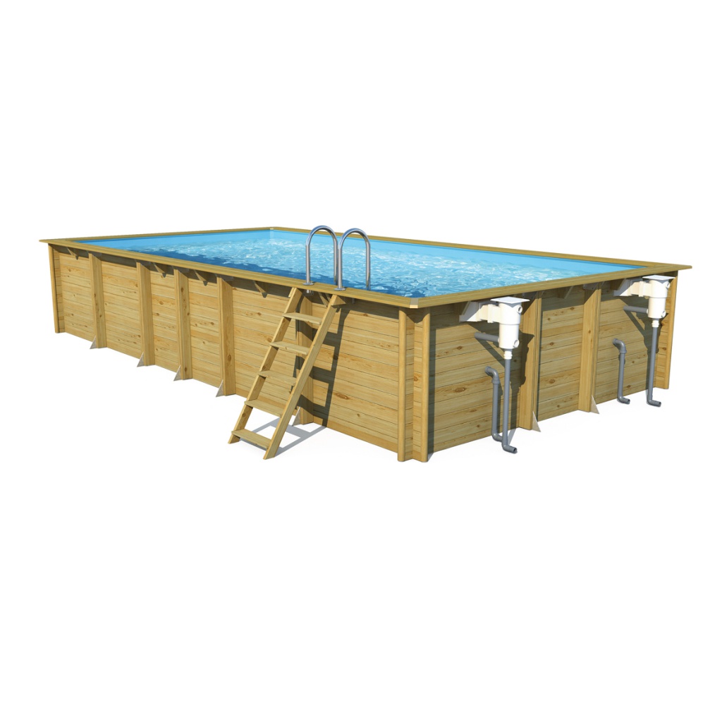 Weva rectangle 6 x 3 houten zwembad (hoogte 1