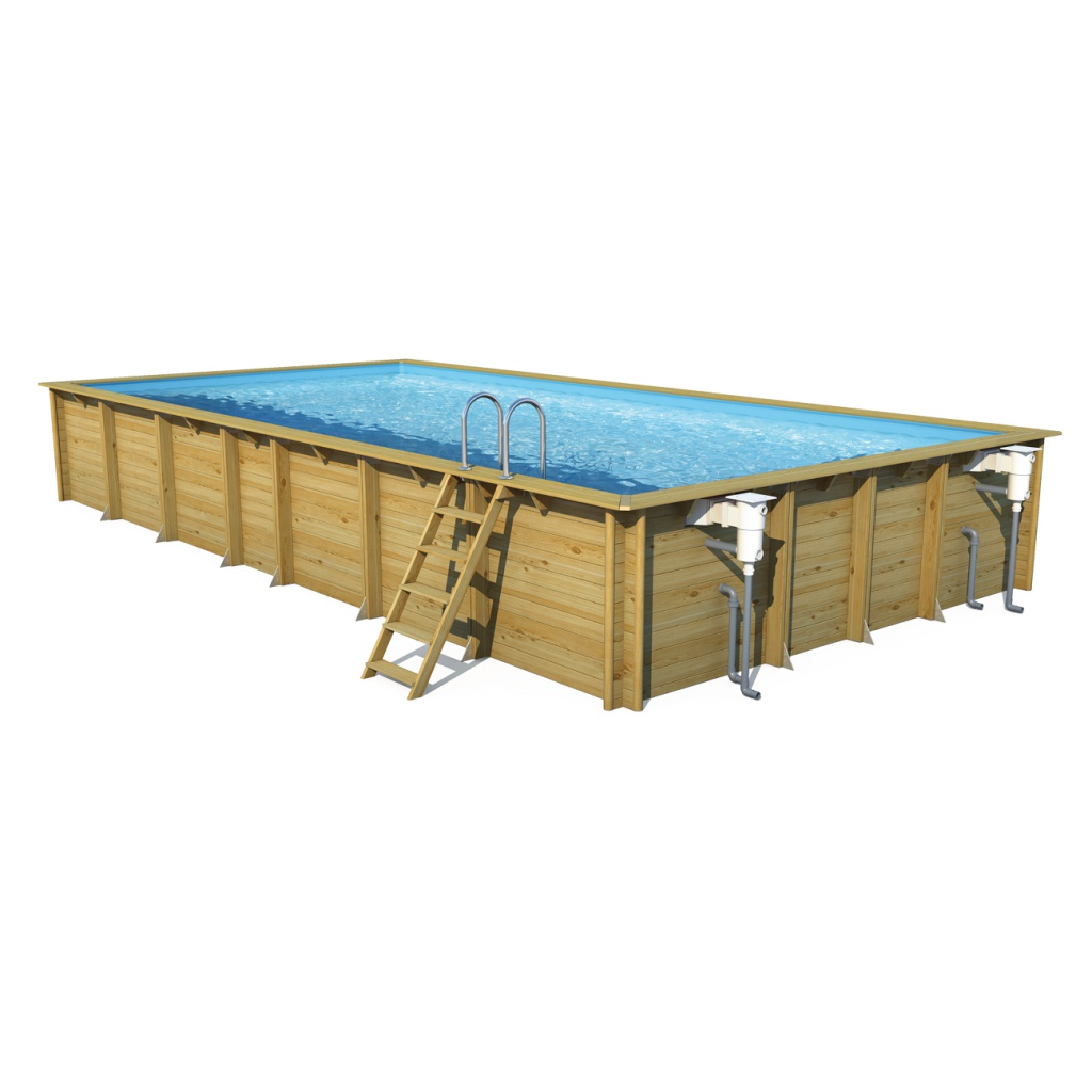 Weva rectangle 8 x 4 houten zwembad (hoogte 1