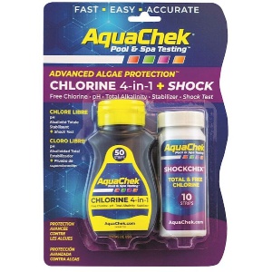 AquaChek 4 in 1 teststrips + Shock