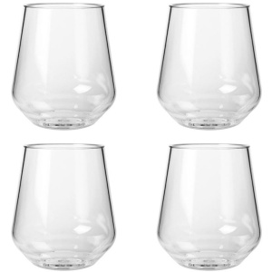 HappyGlass luxe kunststof drinkglas - 4 stuks