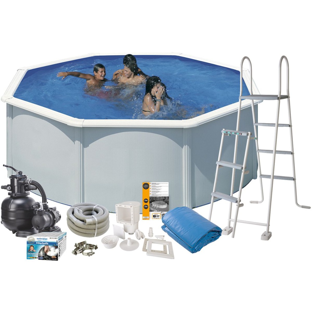Swim & Fun Basic Pool metalen zwembad Ø350 x 120cm