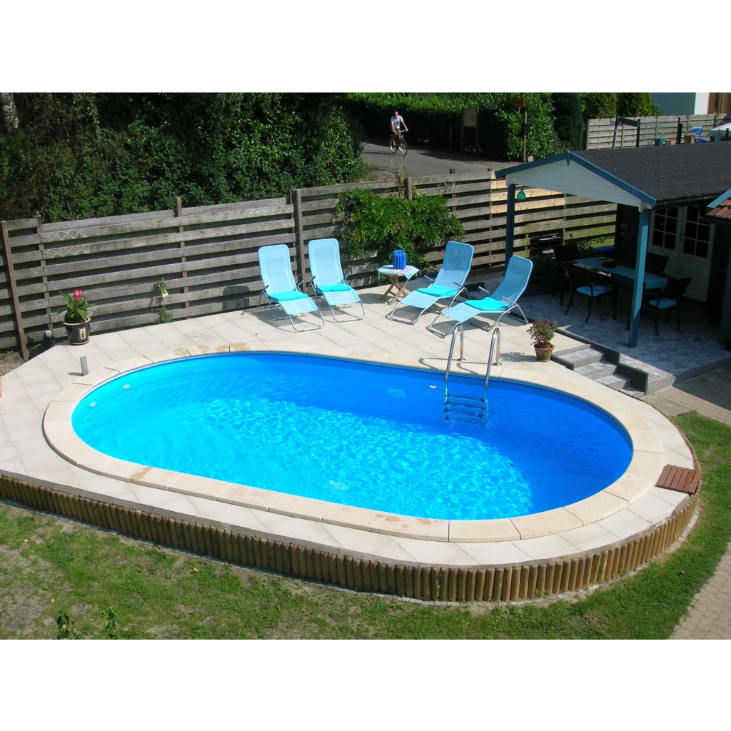 Happy Pool ovaal metalen zwembad 714 x 400 x 135cm