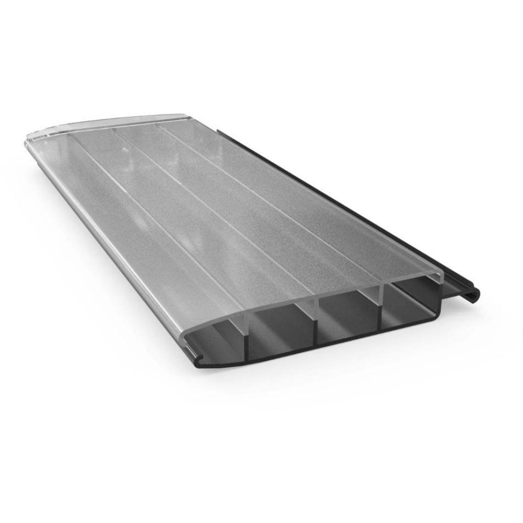 Aquadeck Polycarbonaat Solar zwembad lamellen - per m2 - Metallic