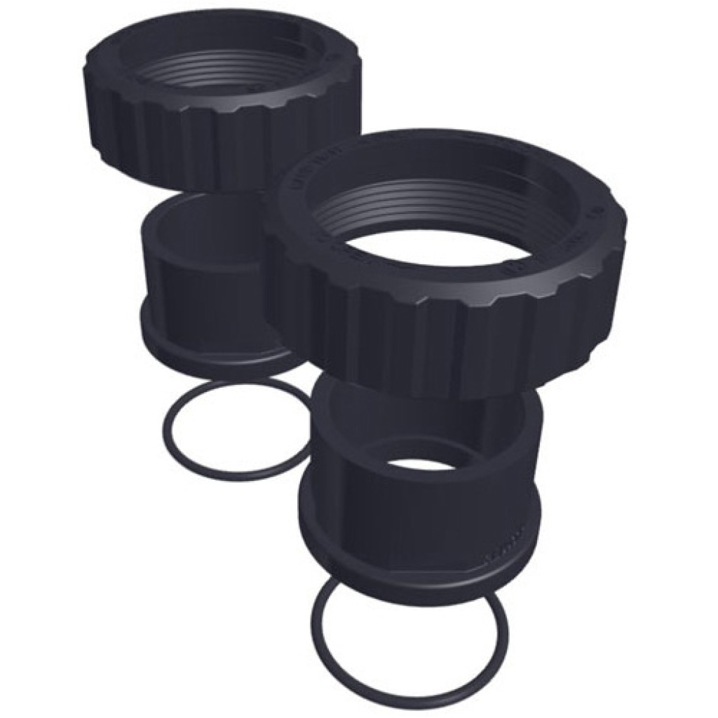 Koppelingen (2 stuks) met O-Ring voor Hayward RS 2 VSTD (naar 63mm)