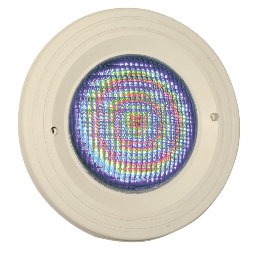 Zwembadlamp LED (kleur) + inbouwset Aquareva zand/beige