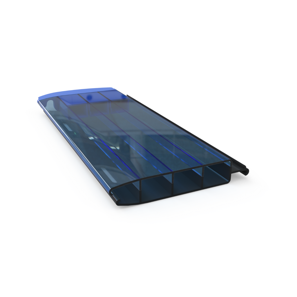 Aquadeck PVC Solar lamellenafdekking zwembad- per m2 - Blauw