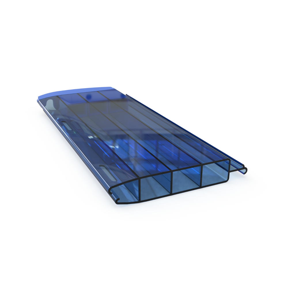 Aquadeck PVC lamellenafdekking zwembad- per m2 - Transparant