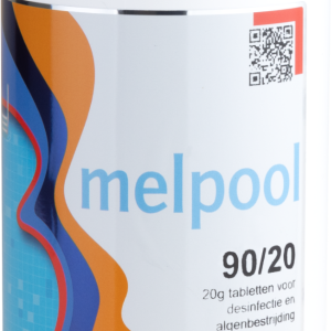 Zwembad chloor 20 grams 1 kg - Melpool kleine chloortabletten